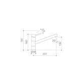 Stylus Cadet Sink Mixer